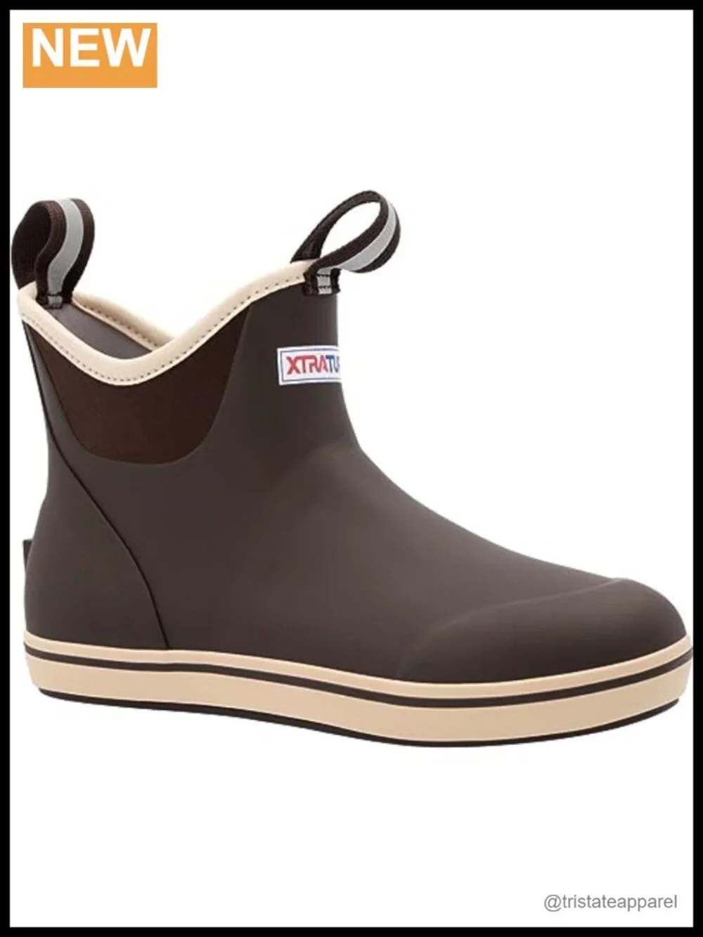 Waterproof Women's Ankle Deck Boot Slip-Resistant Neoprene Pull-On